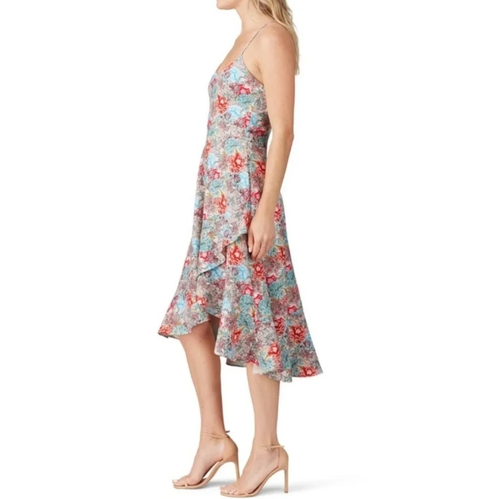 Black Halo Floral Marie Dress Size 0